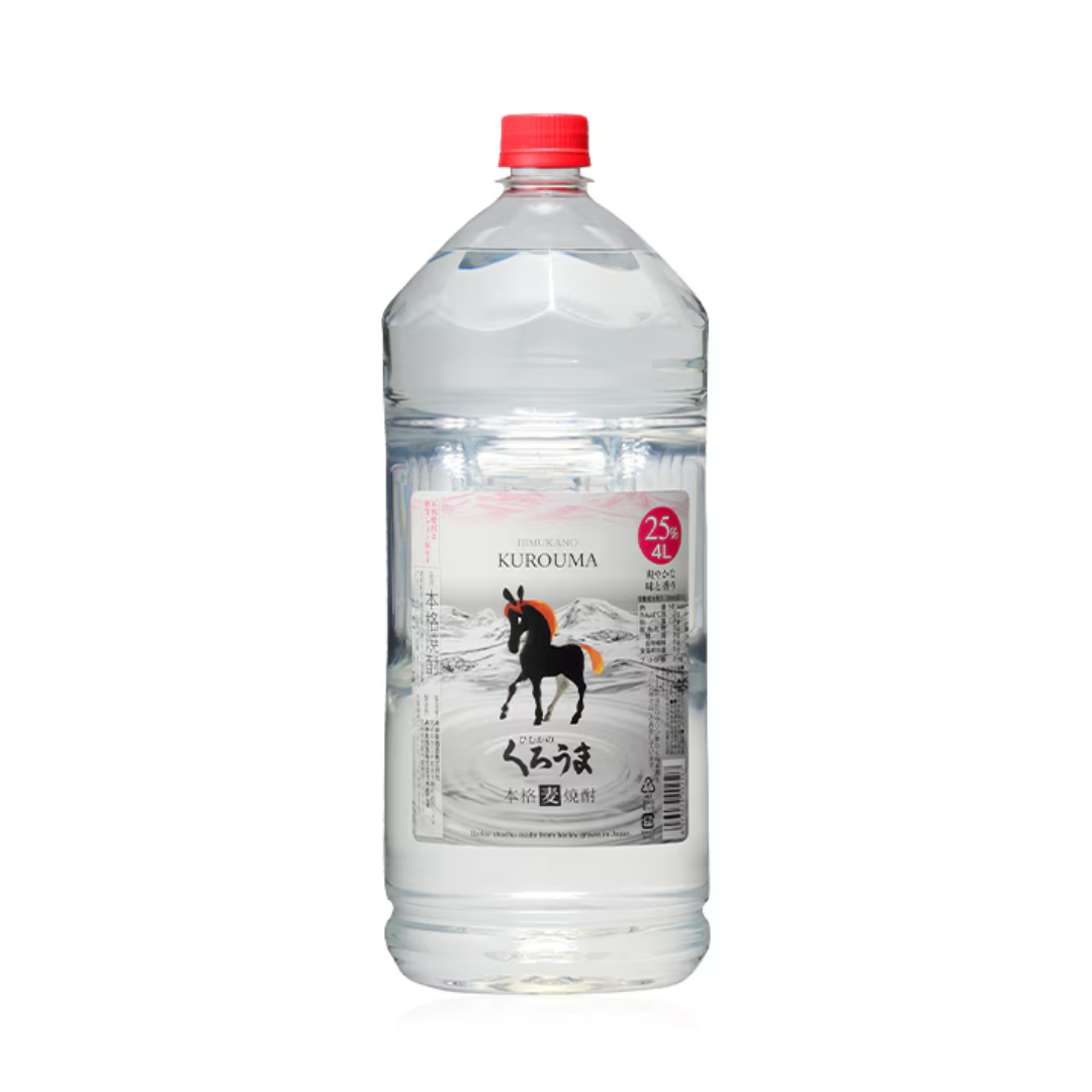 むぎ 焼酎　くろうま　 4000ml 25%４本 麦焼酎】くろうま 4Lペット 25度《ペットボトル／4000ml（4本入