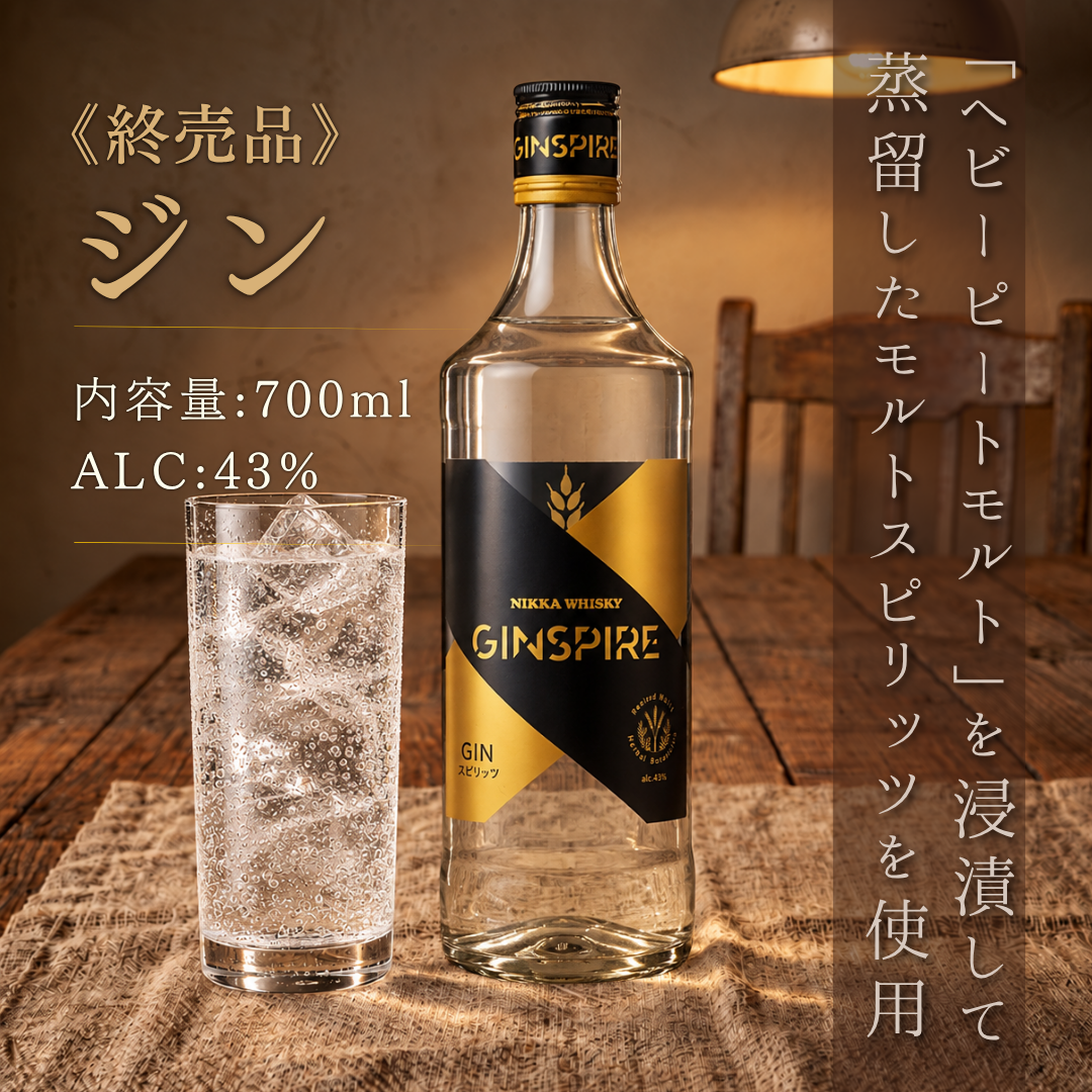 ニッカ ジンスパイア 700ml 43% 終売品 | クラフトジン – 酒庫住田屋