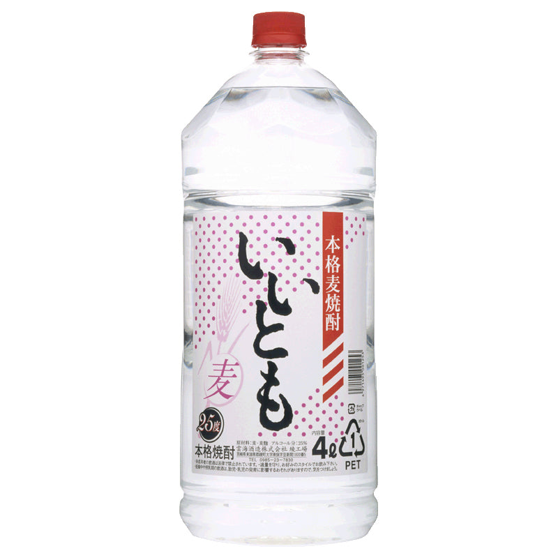 【雲海酒造】いいとも25度《ペットボトル/4000ml》