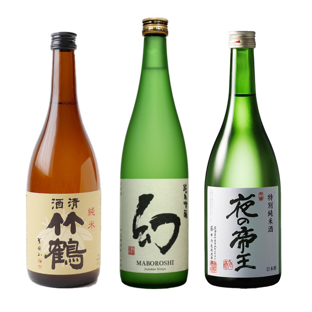 【竹原3蔵の純米酒】飲み比べセット《竹鶴・幻 純米吟醸・夜の帝王/瓶720ml×3種》