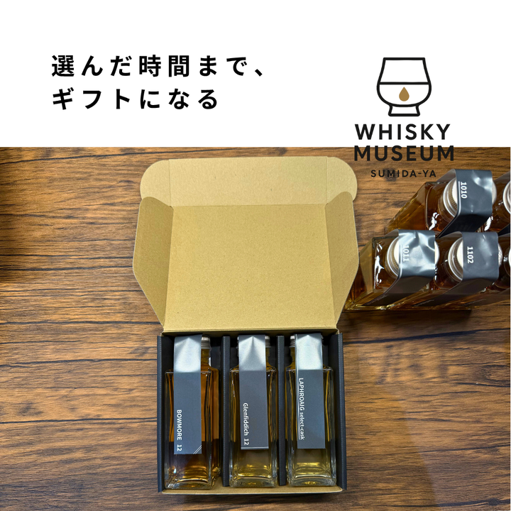 ウイスキーミュージアム専用カートン（100ml✕3本セット用）｜SUMIDA-YA