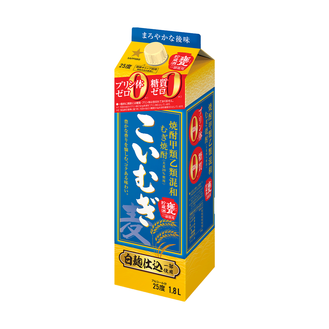 こいむぎ 25度 1.8L パック