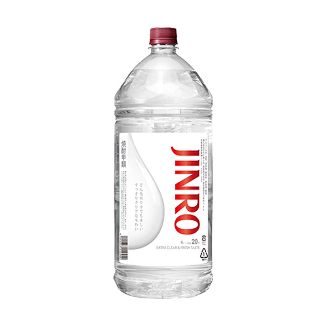 JINRO 20度 4L ペット 正面