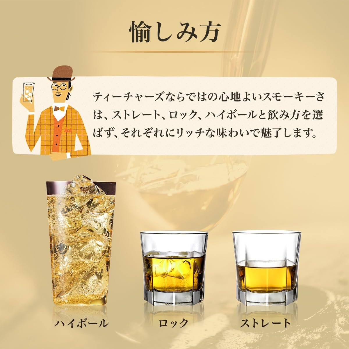 ティーチャーズ ハイランドクリーム 4L ×4本セット｜大容量