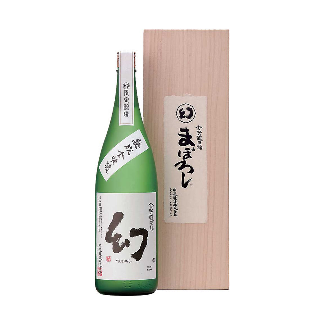 幻 大吟醸原酒 桐箱入り 1800ml（中尾醸造）｜高級ギフト・特別な日の日本酒 正面