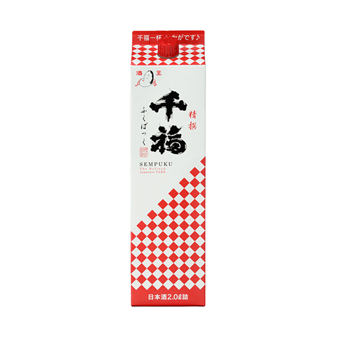 【千福】佳撰（普通酒）《紙パック2000ml×6本》 三宅本店 正面