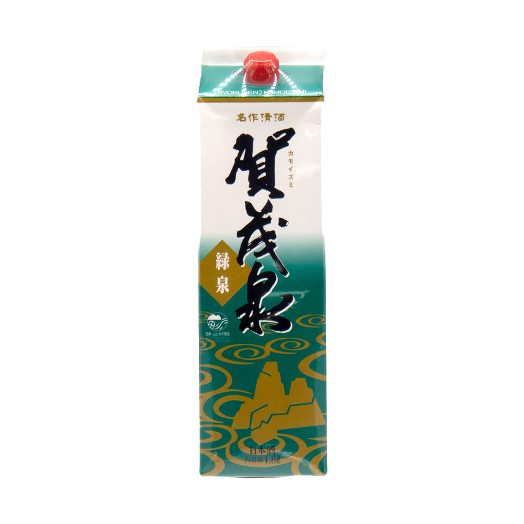 【賀茂泉】緑泉パック（普通酒）《紙パック1800ml》 賀茂泉酒造 正面