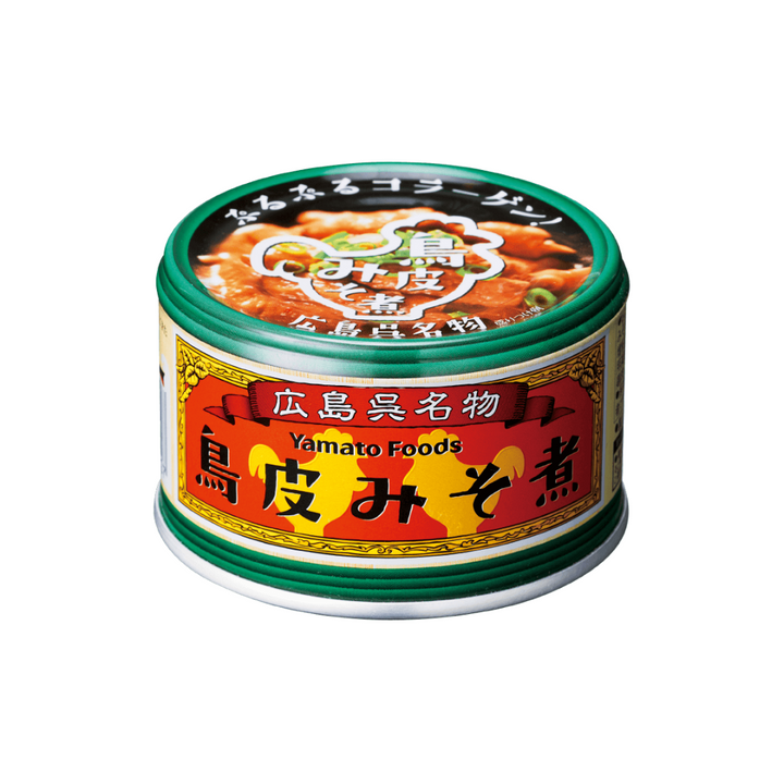 広島呉名物｜鳥皮みそ煮（缶詰）130g