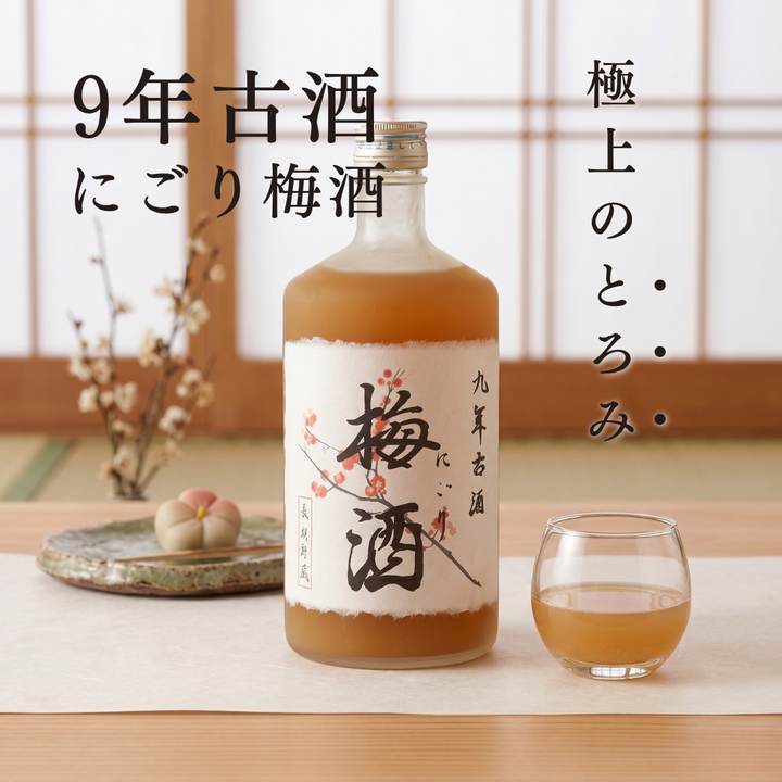 九年古酒 にごり梅酒 長期貯蔵 720ml  | 菊水酒造 濃厚・完熟の極み