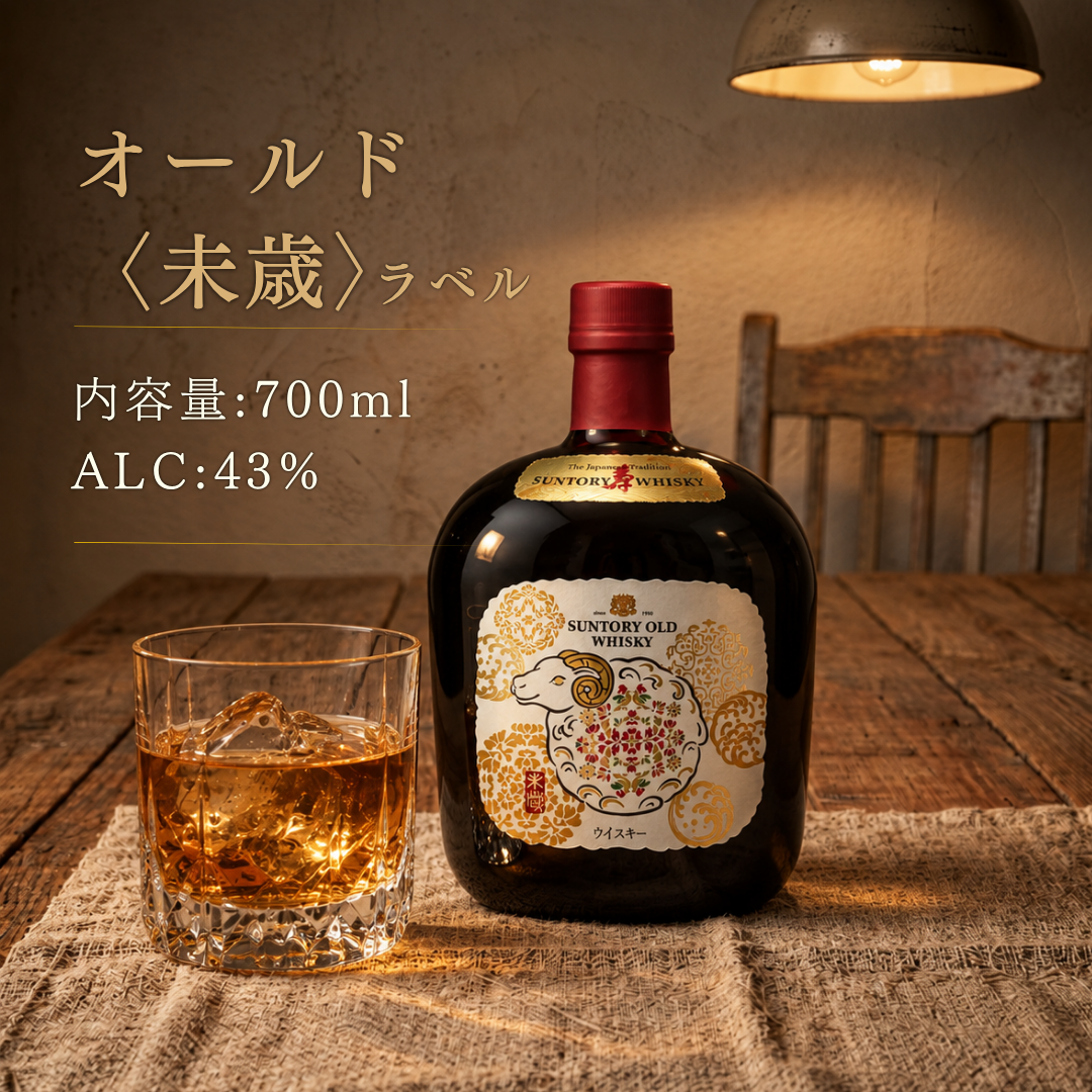 【2026年11月4日頃順次出荷】サントリー オールド 2027年〈未歳〉ラベル 700ml 化粧箱付き | ブレンデッドジャパニーズウイスキー