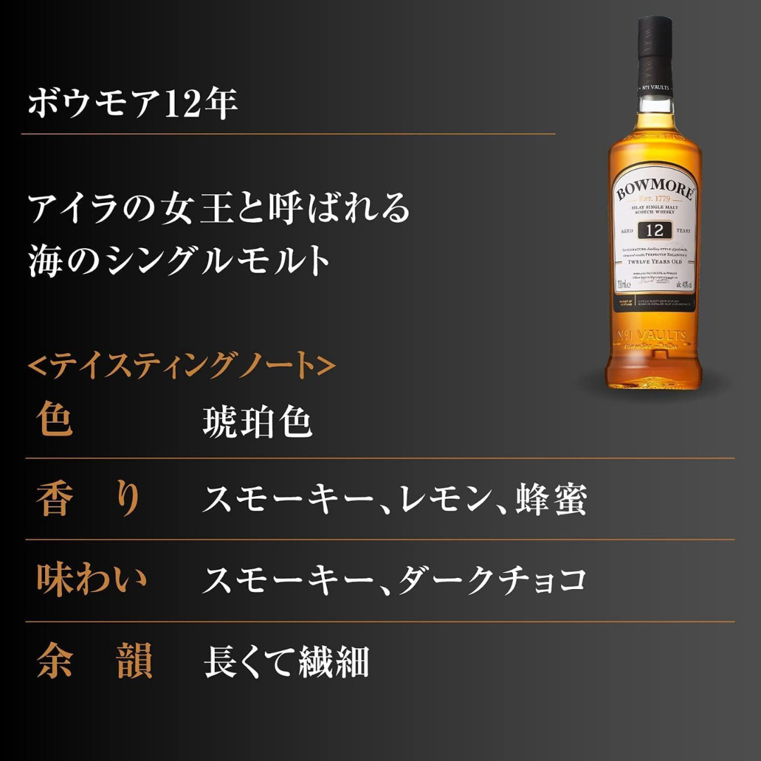ボウモア 旧ラベル 12年750ml グラス付きおまけ付き 【公式通販】 ボウモア 旧ラベル 12年750ml グラス付きおまけ付き 【公式通販】