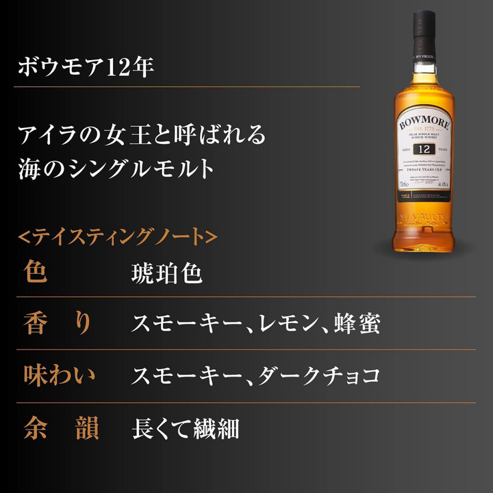 【箱入 木製コースター兼小皿付 正規品】シングルモルトの歩き方 5セット ボウモア 12年 / マッカラン ダブルカスク 12年 / グレンフィディック 12年 / アードモア / オーヘントッシャン 12年