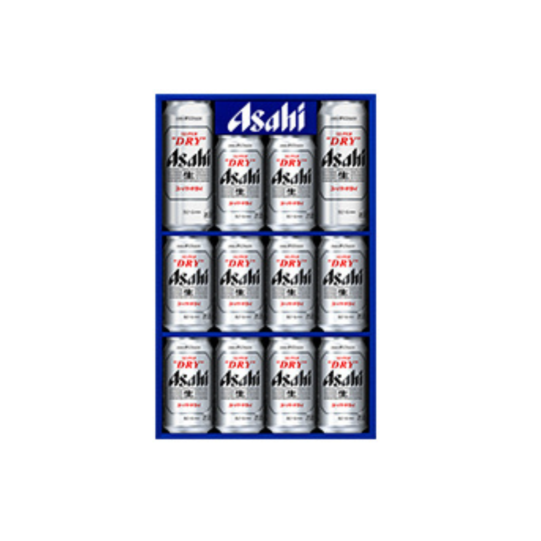 【贈り物/プレゼントに】アサヒスーパードライ缶ビールギフトセット(AS-3N) 350ml×10本、500ml×2本