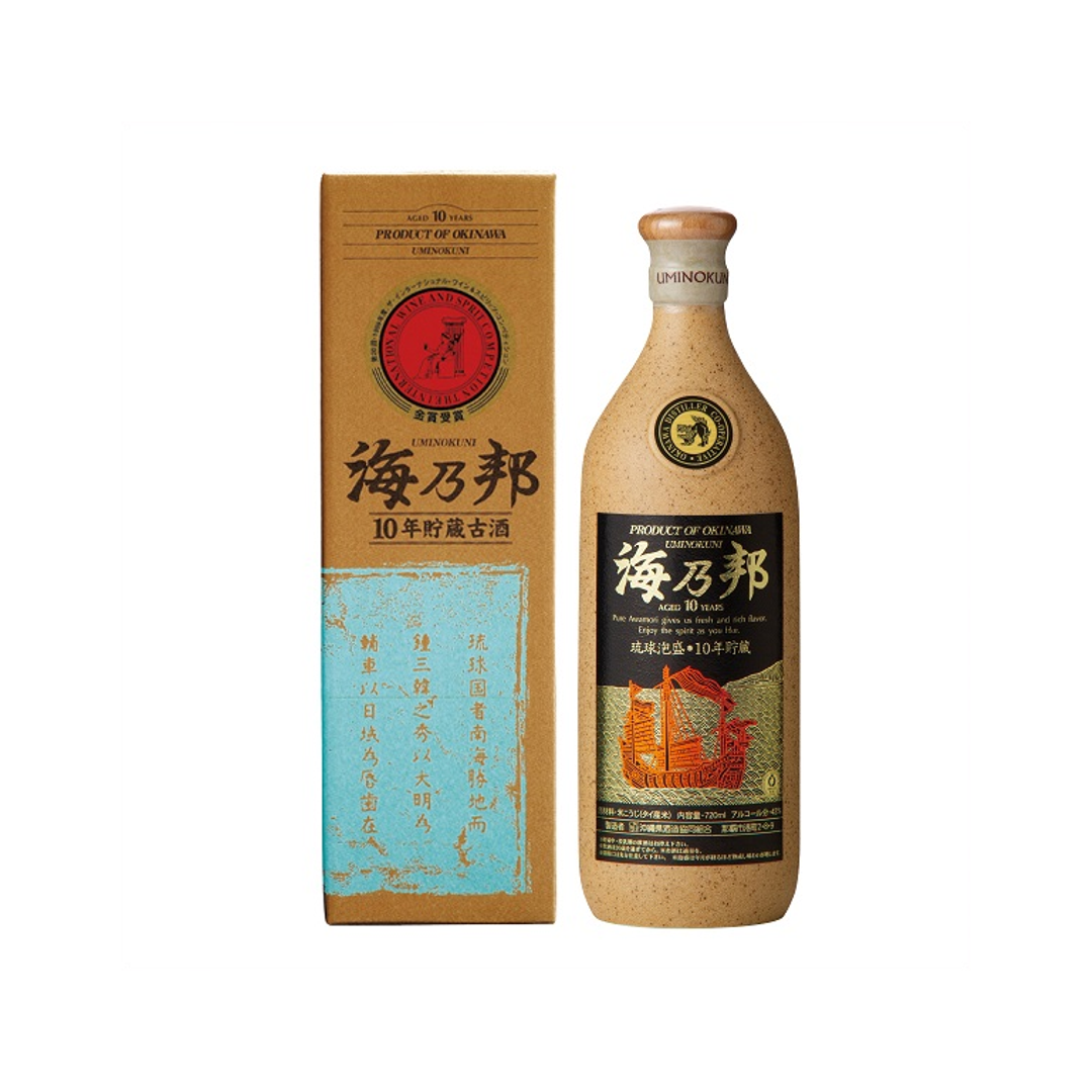 海乃邦 10年古酒 43度 720ml 瓶 カートン付き