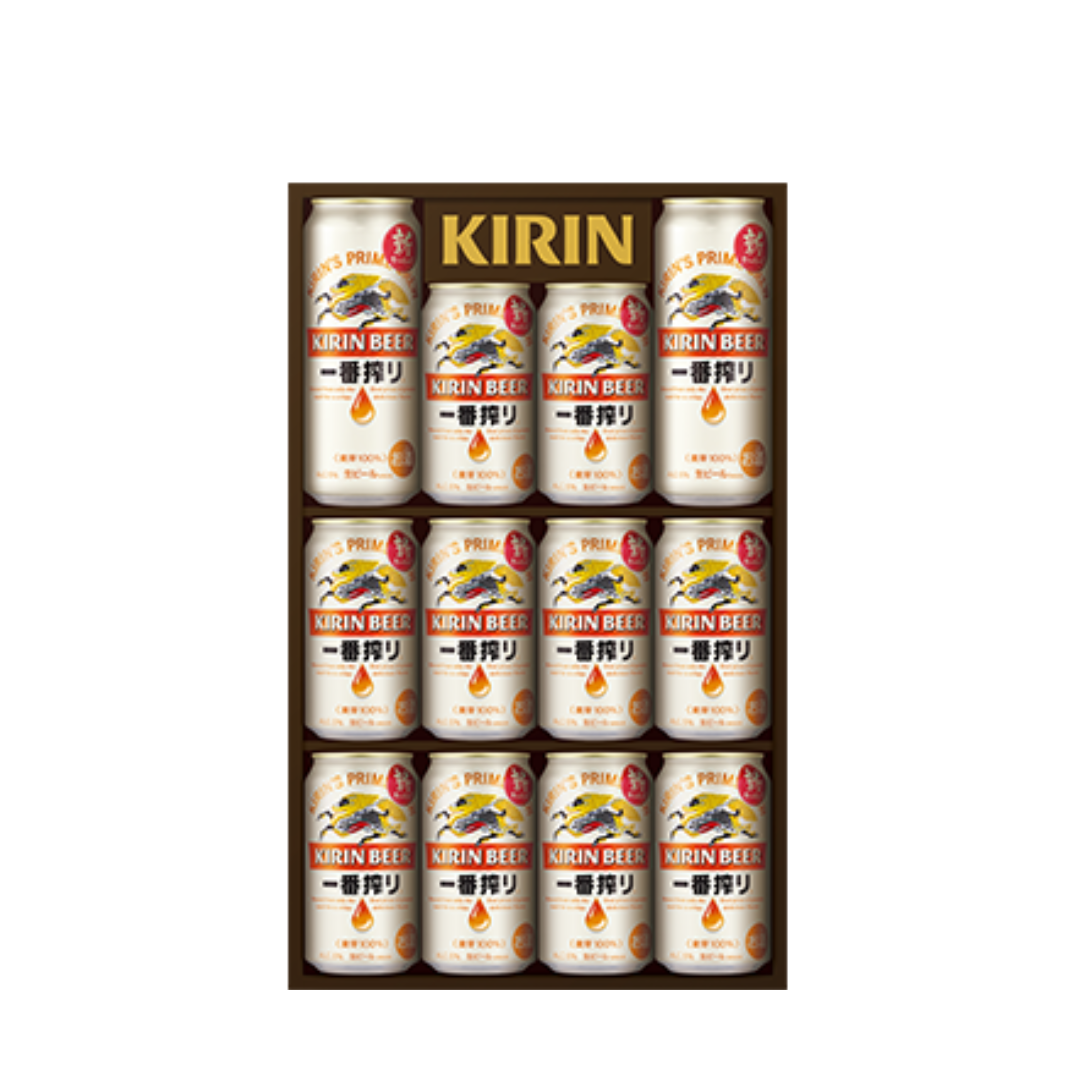 【贈り物/プレゼントに】キリン一番搾り生ビールセット K-IS3 [ 350ml×10本 500ml×2本 ] [ギフトBox入り]
