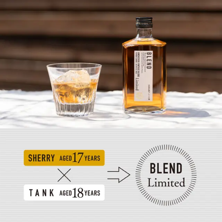【19日以降発送】 BLEND Limited  39.5%シェリー樽17年＆タンク18年 500ml　【118本限定】