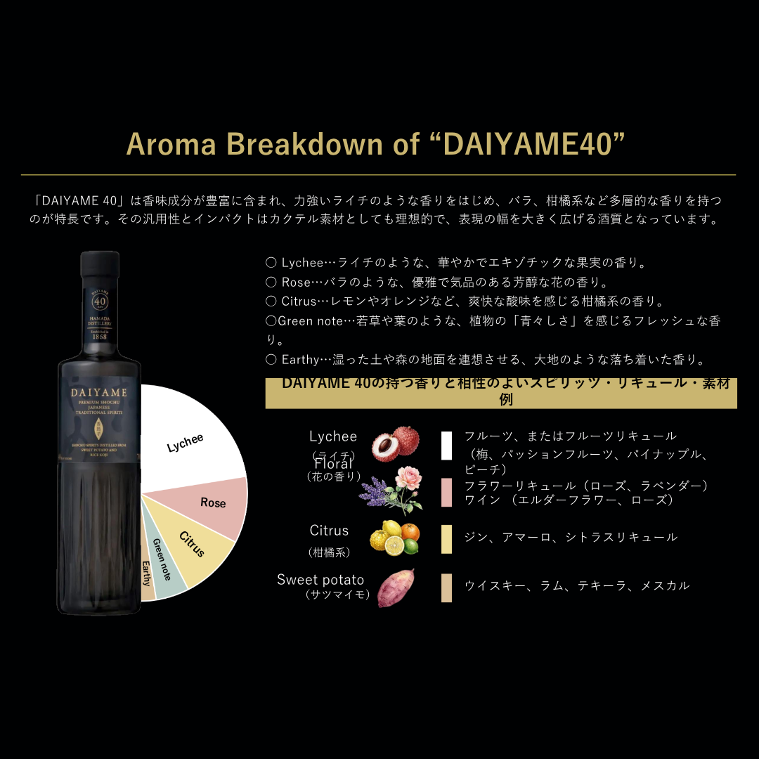 DAIYAME 40 (だいやめ40) 700ml 40度 本格芋焼酎 濵田酒造 | 北海道・沖縄を除き送料無料