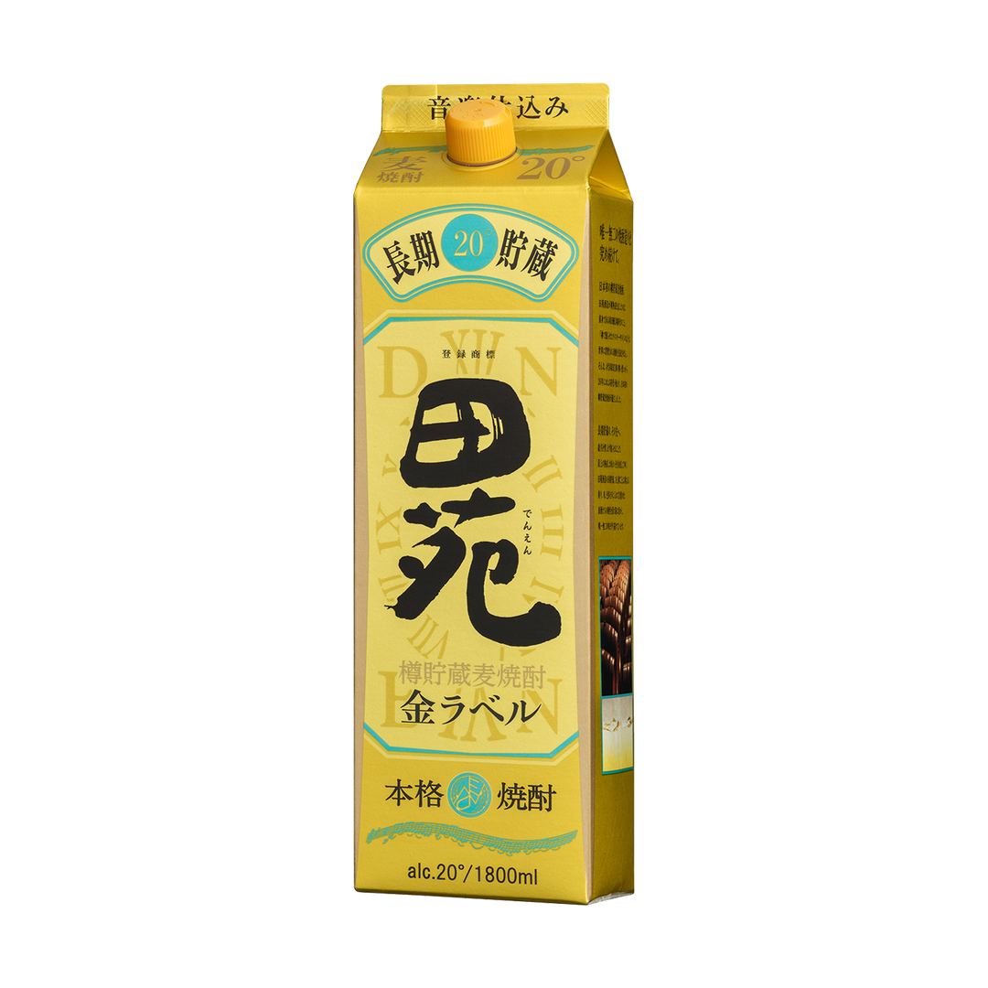 田苑 金ラベル 20度 1800ml パック