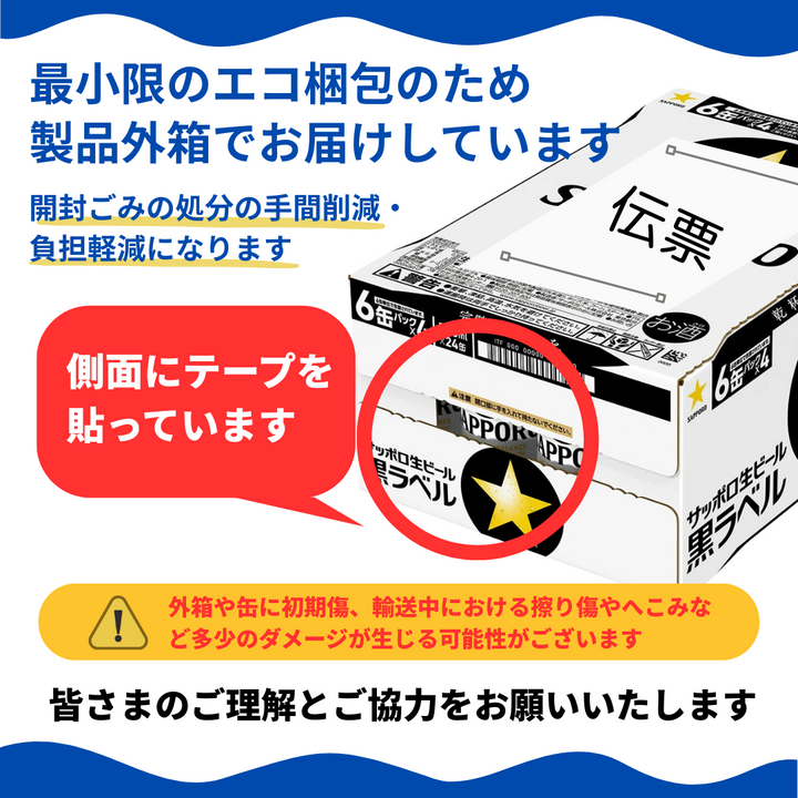 サッポロ黒ラベル ６缶パック景品付（西日本限定「進撃の巨人」オリジナルコースター）500ml 6缶パック