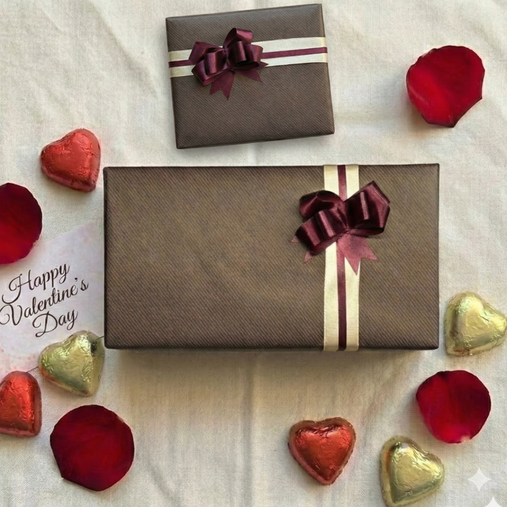 【ウイスキーミュージアム専用】100mlウイスキーのバレンタインラッピング（専用紙袋付き）