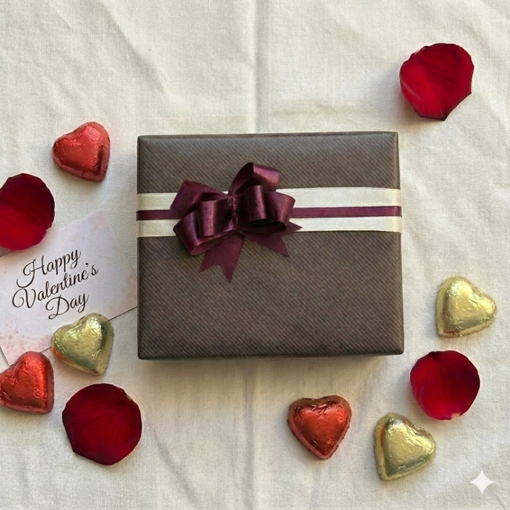 【ウイスキーミュージアム専用】100mlウイスキーのバレンタインラッピング（専用紙袋付き）