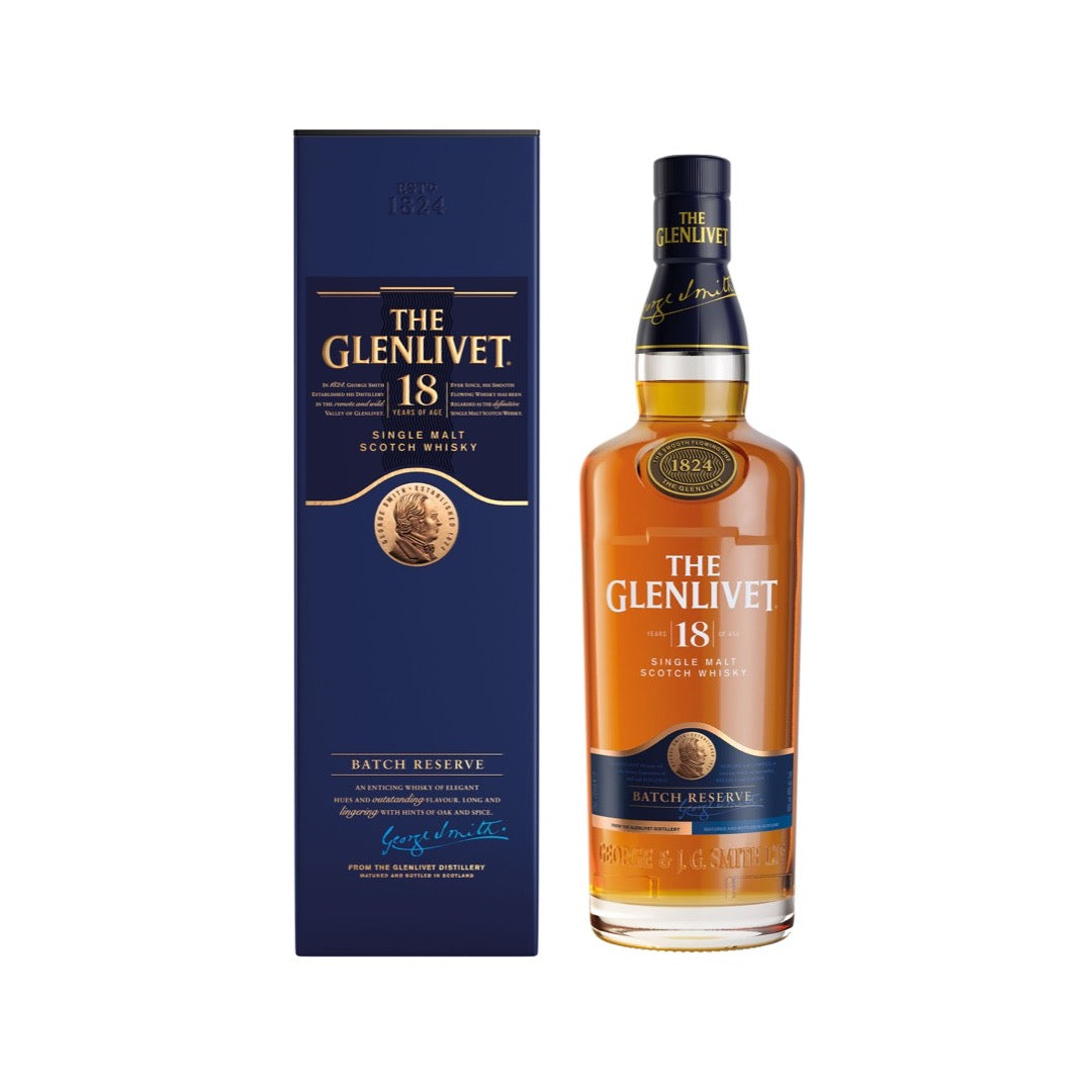 ザ・グレンリベット 18年 700ml ボトルとカートン