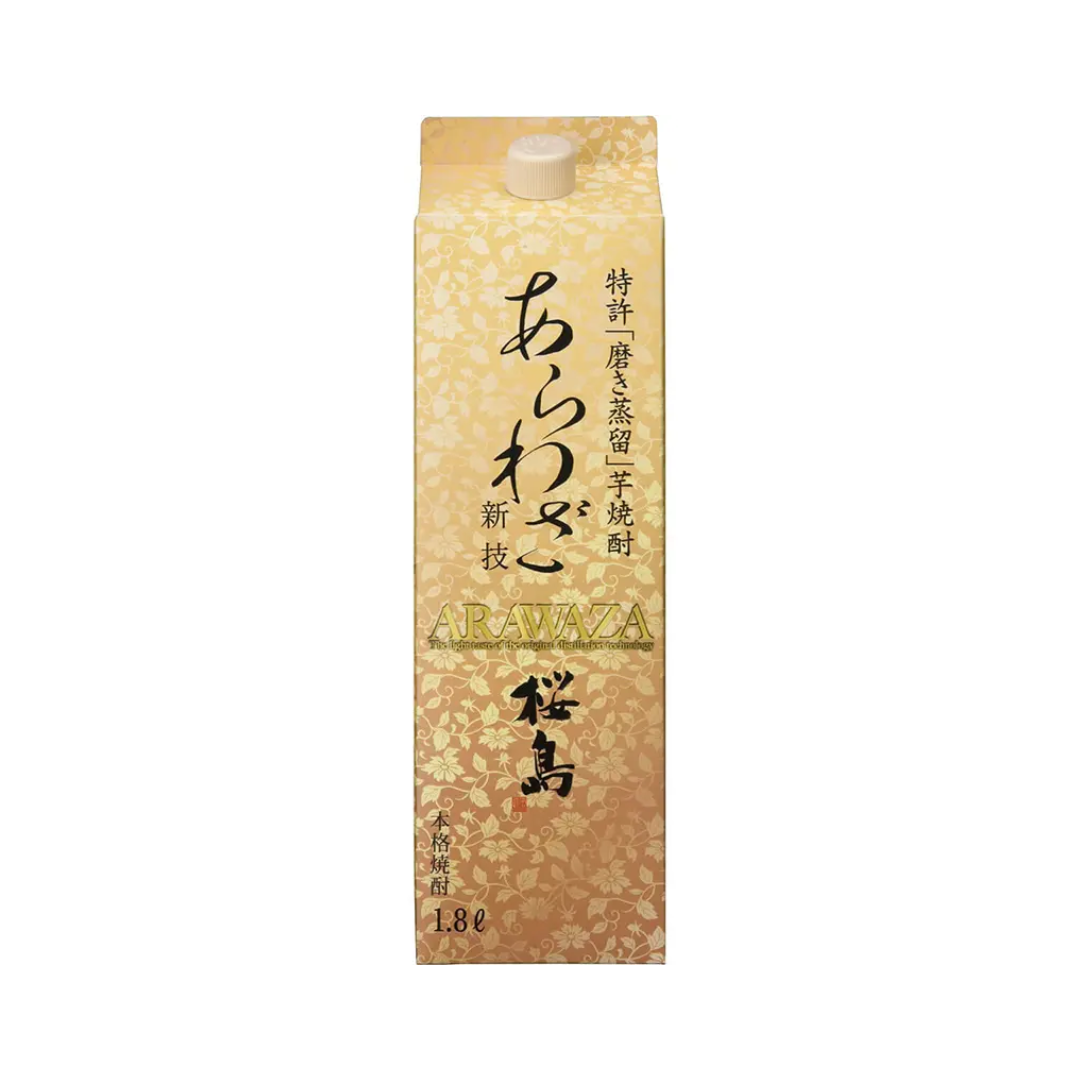 あらわざ桜島 1800ml 紙パック 6本セット（ケース） | 芋焼酎 本坊酒造 鹿児島県