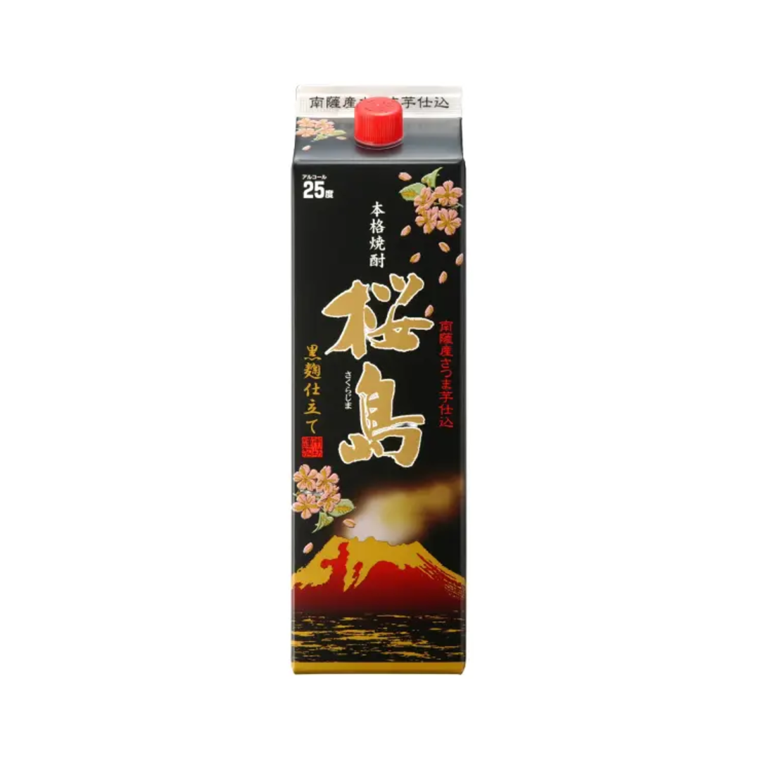 黒麹仕立て桜島 1800ml 紙パック | 芋焼酎 本坊酒造 鹿児島県