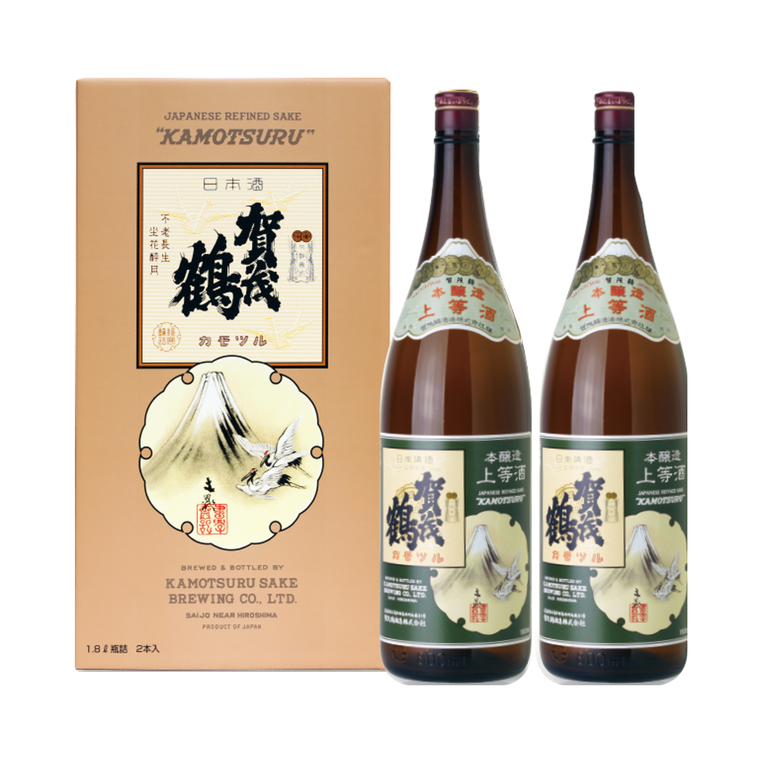 賀茂鶴 上等酒 2本カートン詰め 1.8L×2