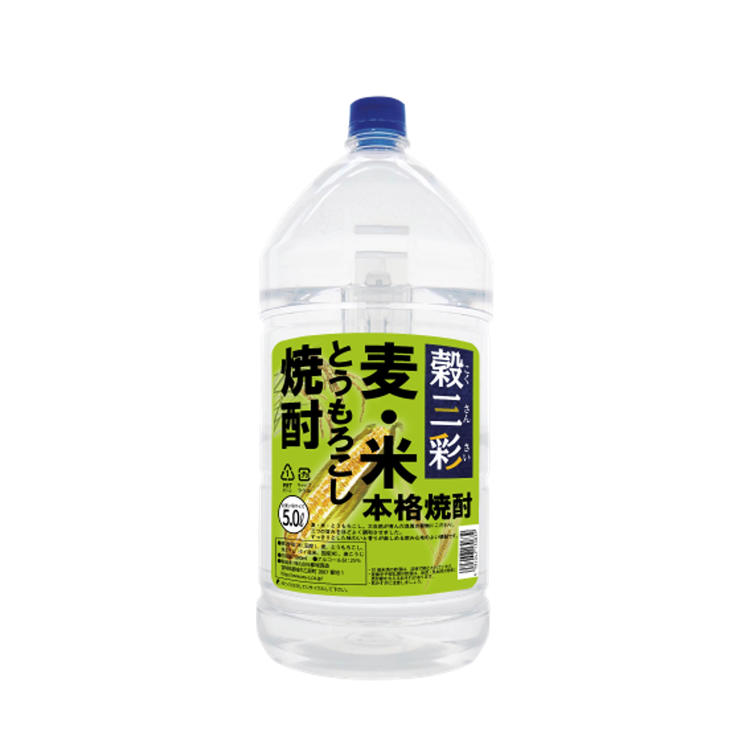 穀三彩 25度 5000ml ペット
