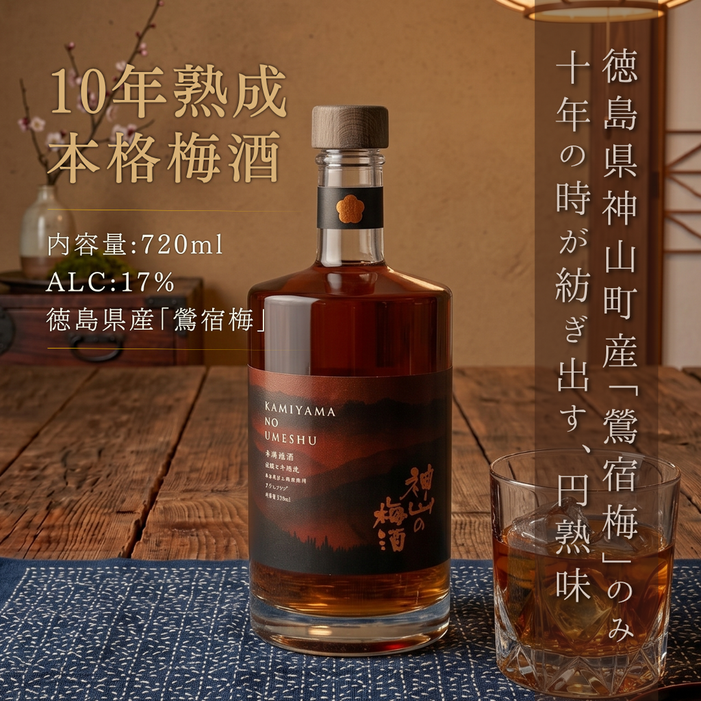 神山の梅酒 長期10年熟成原酒（化粧箱入り）｜＜数量限定＞ – 酒庫住田
