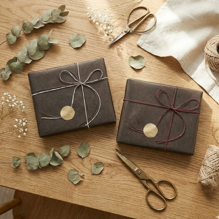 心を込めたシンプルラッピング (ウイスキーミュージアム用)