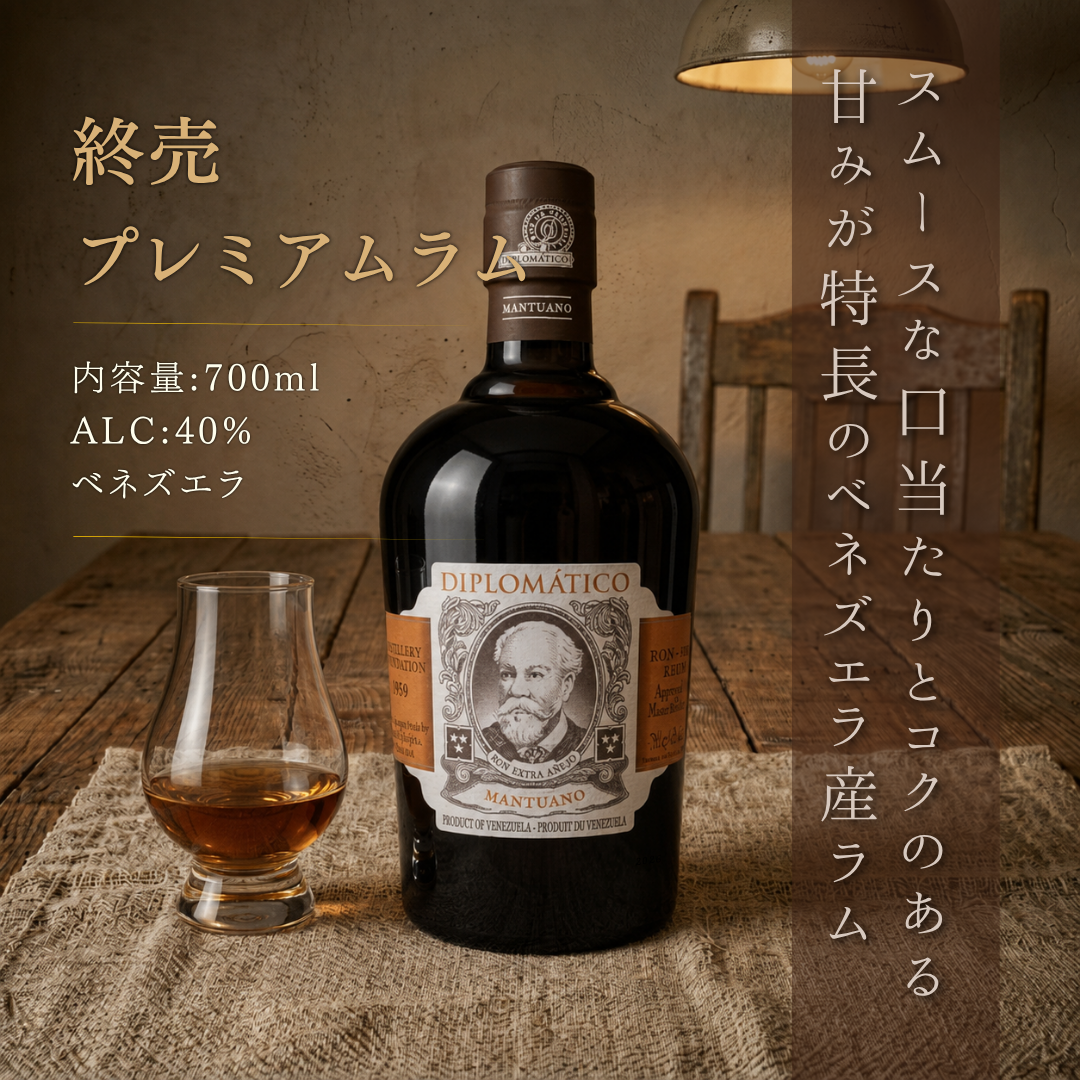 外交官 曼圖阿諾蘭姆酒 700ml | 蘭姆酒 委內瑞拉