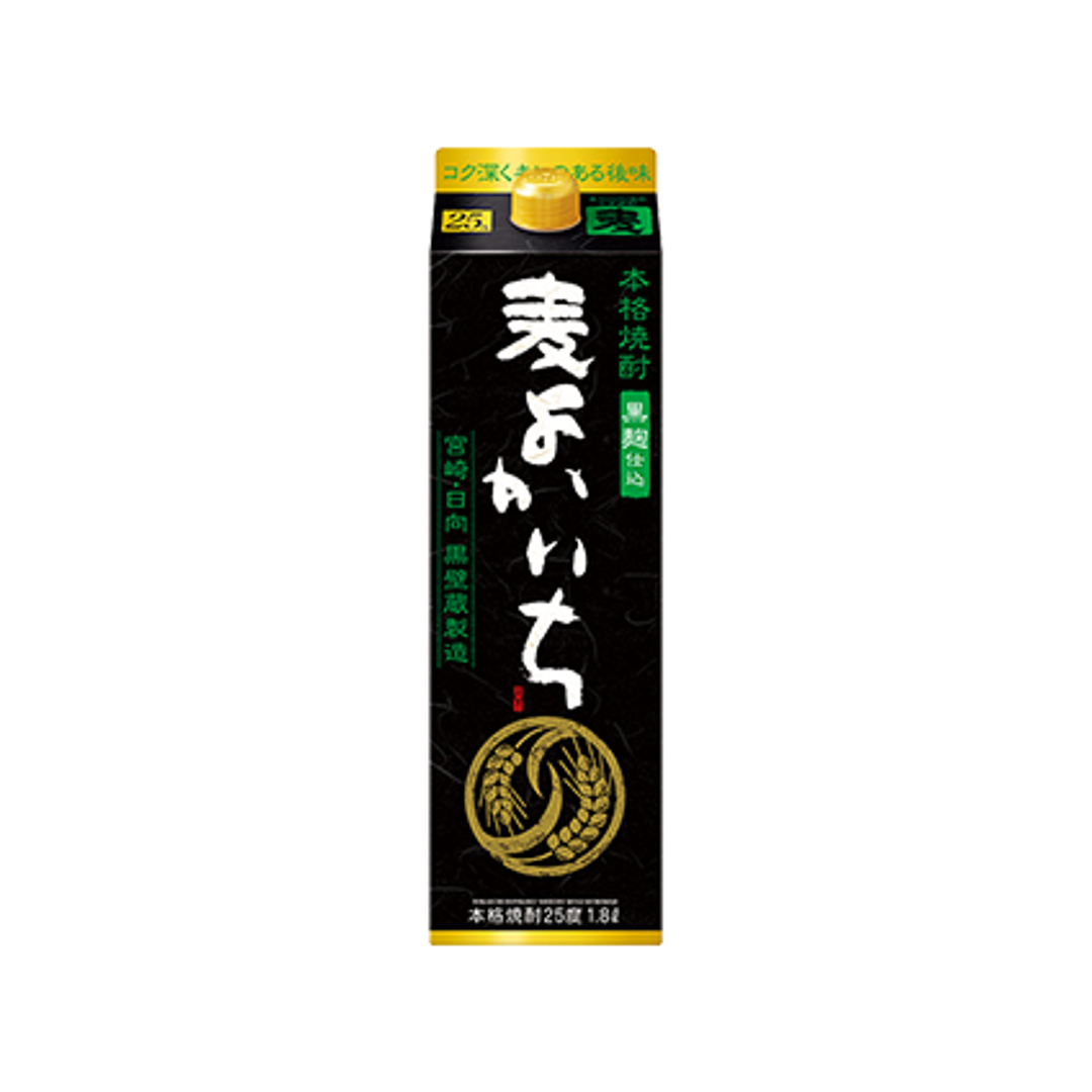 よかいち 麦 黒麹 25度 1800ml 紙パック
