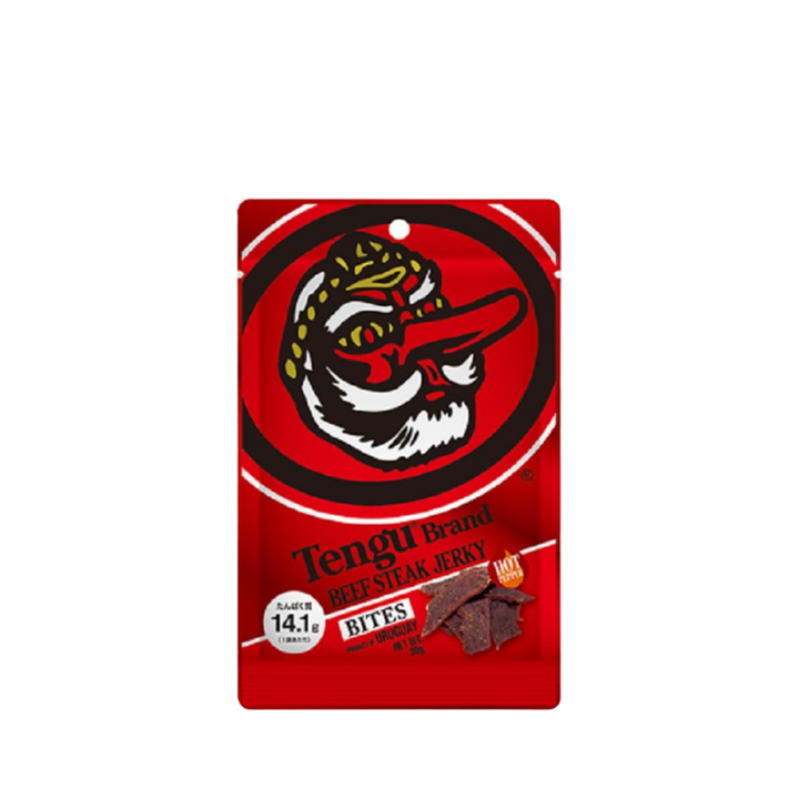 テング ビーフステーキジャーキー バイツ ホット 30g