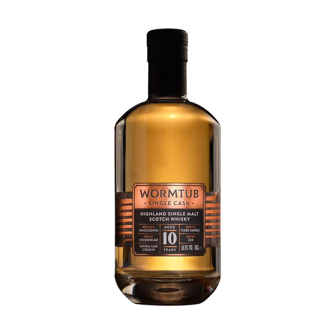 ワームタブ シングルカスク ノックドゥー 10年 58.9% 700ml