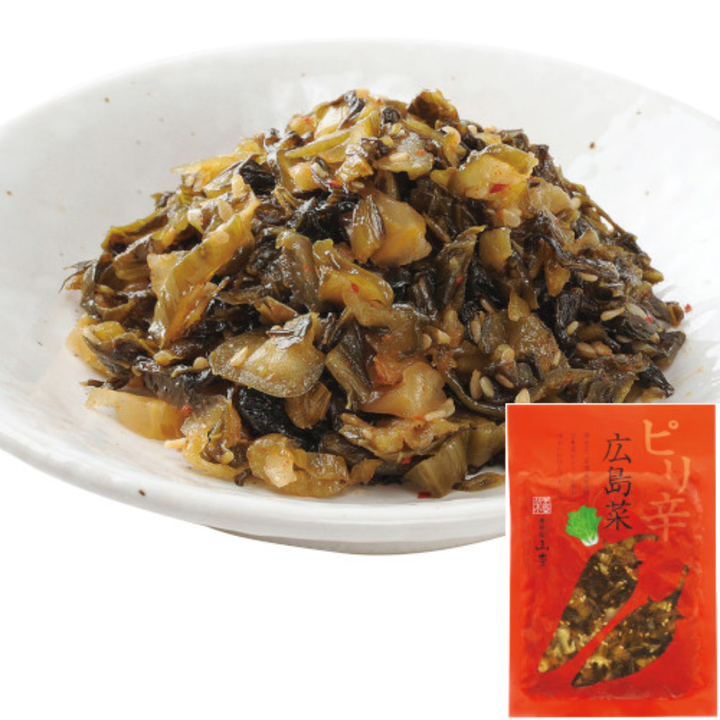 ピリ辛広島菜 100g｜広島名産のパリッと旨いおつまみ漬物