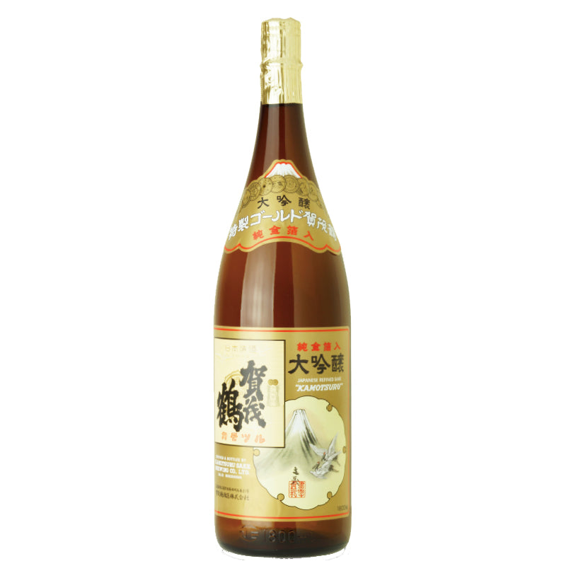 賀茂鶴酒造】大吟醸 特製ゴールド賀茂鶴 （化粧箱入）《1.8L》 – 酒庫
