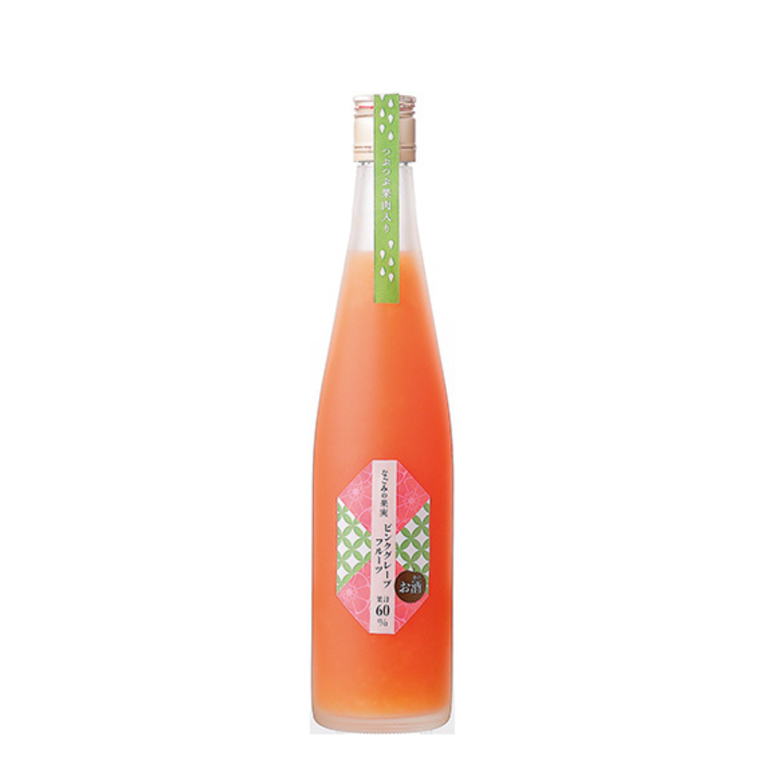 菊水 果肉入 なごみの果実 ピンクグレープフルーツ 《瓶500ml×1本／瓶500ml×12本》