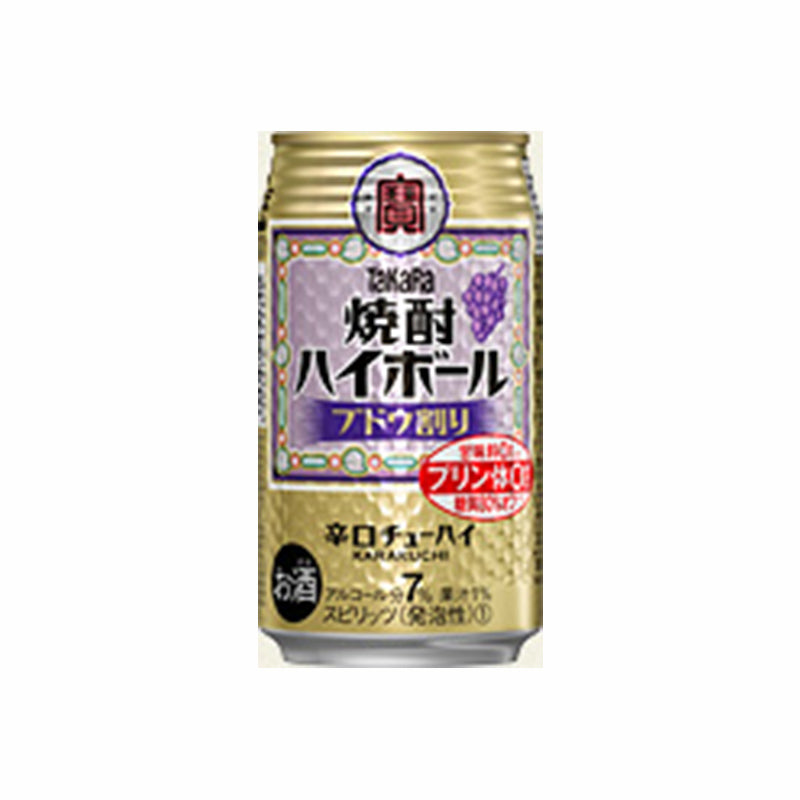 【タカラ】焼酎ハイボール 〈ブドウ割り〉《缶／350ml（24本入）》