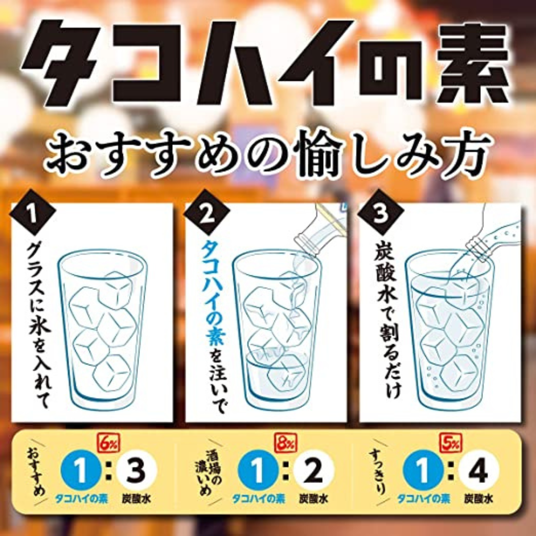 【酒場で愛される味】こだわり酒場のタコハイの素 [ 濃縮カクテル プレーンサワーの素 500ml×2本 ]